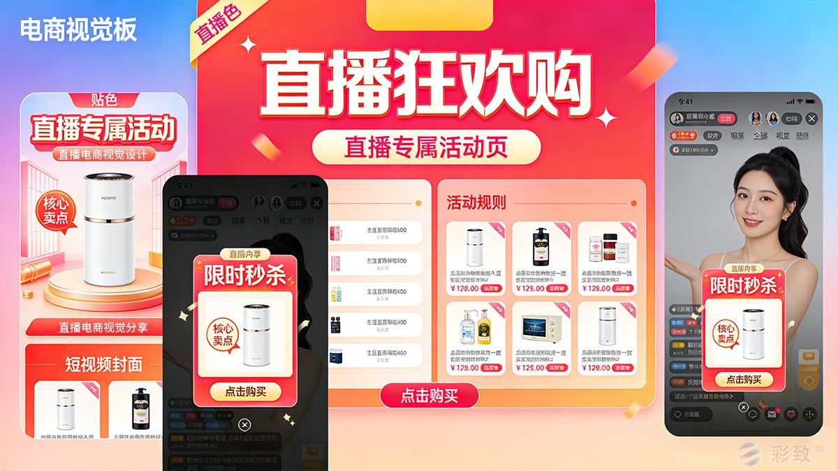 直播电商配套视觉设计